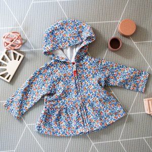 Carter's Baby Girl Floral Zip Sweatshirt Size 6 Months